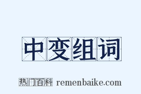 中变组词是什么意思的图片